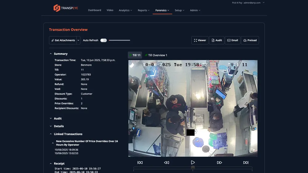 Integrated CCTV verification